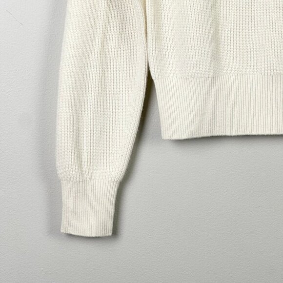 Aritzia Wilfred Manila Wool Cotton Blend Sweater Cream - Picture 6 of 9